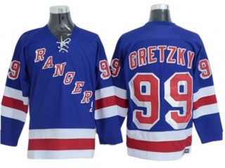 New York Rangers #99 Wayne Gretzky Blue Vintage CCM Jersey