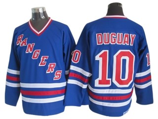 New York Rangers #10 Ron Duguay Heroes of Hockey Alumni CCM Jersey - Blue
