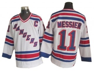 New York Rangers #11 Mark Messier Blue Heroes of Hockey Alumni CCM Jersey - Blue/White