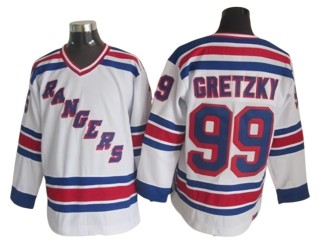 New York Rangers #99 Wayne Gretzky Blue Heroes of Hockey Alumni CCM Jersey - Blue/White