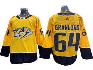Nashville Predators #64 Mikael Granlund Gold Home Jersey