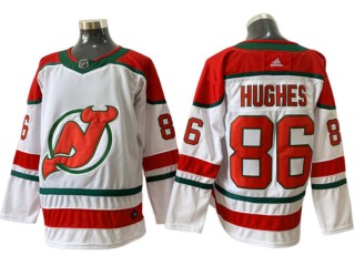 New Jersey Devils #86 Jack Hughes White Alternate Jersey