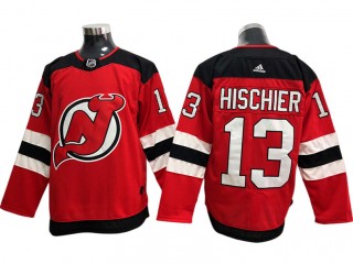 New Jersey Devils #13 Nico Hischier Red Home Jersey
