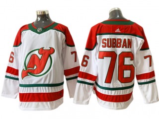 New Jersey Devils #76 P.K. Subban White Alternate Jersey