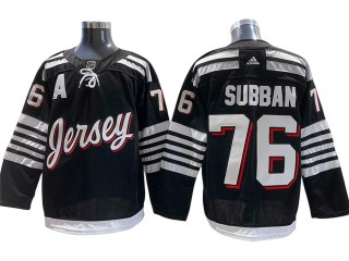 New Jersey Devils #76 P.K. Subban Black 2021/22 Alternate Jersey