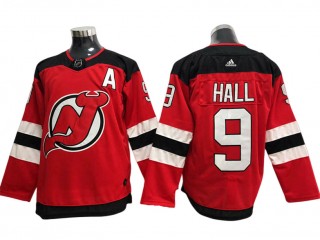 New Jersey Devils #9 Taylor Hall Red Home Jersey