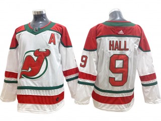 New Jersey Devils #9 Taylor Hall White Alternate Jersey