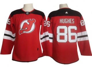 Youth & Women New Jersey Devils #86 Jack Hughes Red Jersey