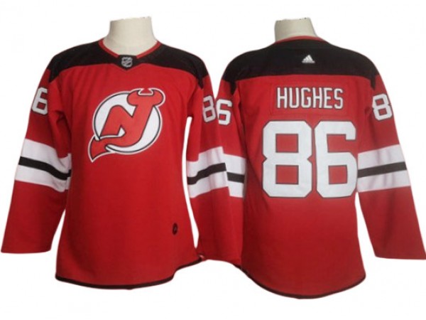 Youth & Women New Jersey Devils #86 Jack Hughes Red Jersey