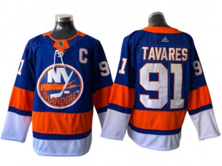 New York Islanders #91 John Tavares Blue Home Jersey
