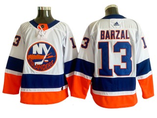 New York Islanders #13 Mathew Barzal White Jersey