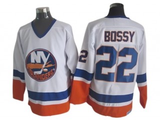 New York Islanders #22 Mike Bossy Vintage CCM Jersey - Blue/White