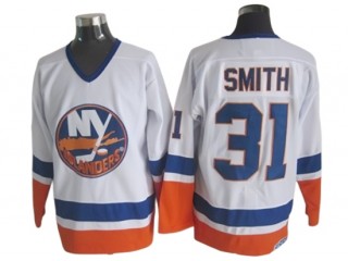 New York Islanders #31 Billy Smith Vintage CCM Jersey - Blue/White