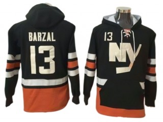 New York Islanders #13 Mathew Barzal Black Hoodie 