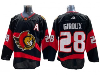 Ottawa Senators #28 Claude Giroux Black Reverse Retro 2.0 Jersey