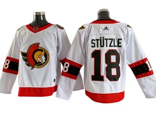 Ottawa Senators #18 Tim Stützle White Away Jersey
