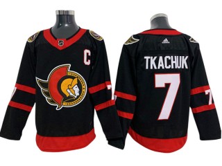 Ottawa Senators #7 Brady Tkachuk Black Home Jersey
