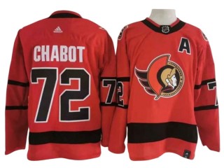 Ottawa Senators #72 Thomas Chabot Red 2020/21 Reverse Retro Jersey