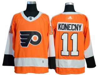 Philadelphia Flyers #11 Travis Konecny Orange Home Jersey