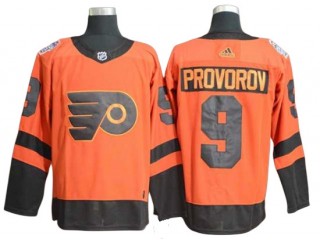 Philadelphia Flyers #9 Ivan Provorov Orange 2019 Stadium Series Jersey