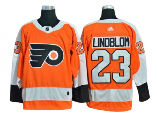 Philadelphia Flyers #23 Oskar Lindblom Orange Home Jersey