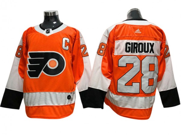 Philadelphia Flyers #28 Claude Giroux Orange Home Jersey