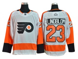 Philadelphia Flyers #23 Oskar Lindblom White Away Jersey