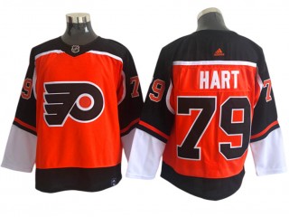 Philadelphia Flyers #79 Carter Hart Orange 20/21 Reverse Retro Jersey