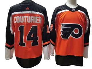 Philadelphia Flyers #14 Sean Couturier Orange 20/21 Reverse Retro Jersey