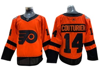 Philadelphia Flyers #14 Sean Couturier Orange 2019 Stadium Series Jersey