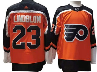 Philadelphia Flyers #23 Oskar Lindblom Orange 20/21 Reverse Retro Jersey