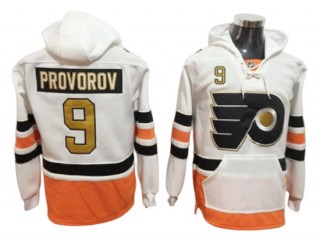 Philadelphia Flyers #9 Ivan Provorov White Hoodie