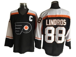 Philadelphia Flyers #88 Eric Lindros Vintage CCM Jersey - Orange/White/Black