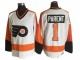 Philadelphia Flyers #1 Bernie Parent Vintage CCM Jersey - Orange/White