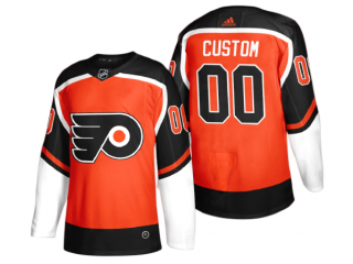 Custom Philadelphia Flyers Orange Reverse Retro Jersey