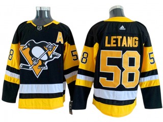 Pittsburgh Penguins #58 Kris Letang Black Home Jersey