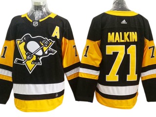 Pittsburgh Penguins #71 Evgeni Malkin Black Home Jersey