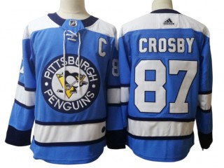 Pittsburgh Penguins #87 Sidney Crosby Light Blue Jersey