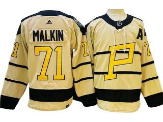 Pittsburgh Penguins #71 Evgeni Malkin Cream 2023 Winter Classic Jersey