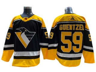 Pittsburgh Penguins #59 Jake Guentzel Black 2022/23 Reverse Retro Jersey