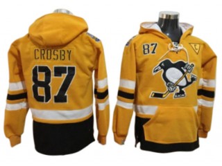 Pittsburgh Penguins #87 Sidney Crosby Yellow Hoodie 
