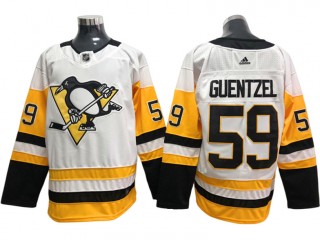 Pittsburgh Penguins #59 Jake Guentzel White Away Jersey