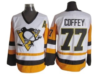 Pittsburgh Penguins #77 Paul Coffey Vintage CCM Jersey - Black/White