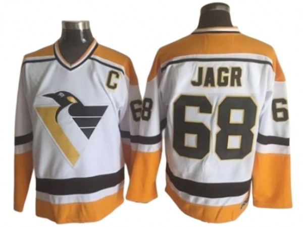Pittsburgh Penguins #68 Jaromir Jagr 1996 Vintage CCM Jersey - Black/White