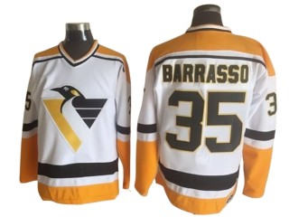 Pittsburgh Penguins #35 Tom Barrasso 1996 Vintage CCM Jersey - Black/White