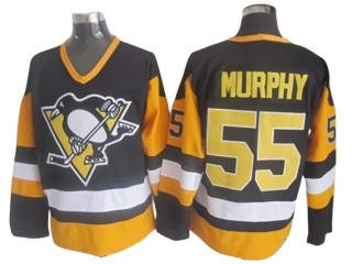 Pittsburgh Penguins #55 Larry Murphy Black Vintage CCM Jersey