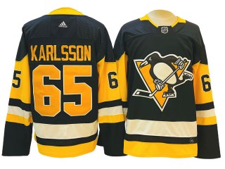 Pittsburgh Penguins #65 Erik Karlsson Black Home Jersey