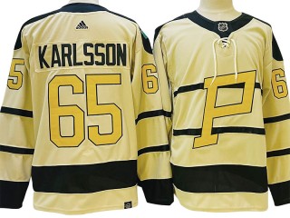 Pittsburgh Penguins #65 Erik Karlsson Cream 2023 Winter Classic Jersey