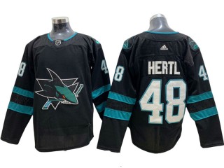 San Jose Sharks #48 Tomas Hertl Black Alternate Jersey