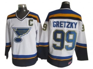 St. Louis Blues #99 Wayne Gretzky 1998 Vintage CCM Jersey - Blue/White